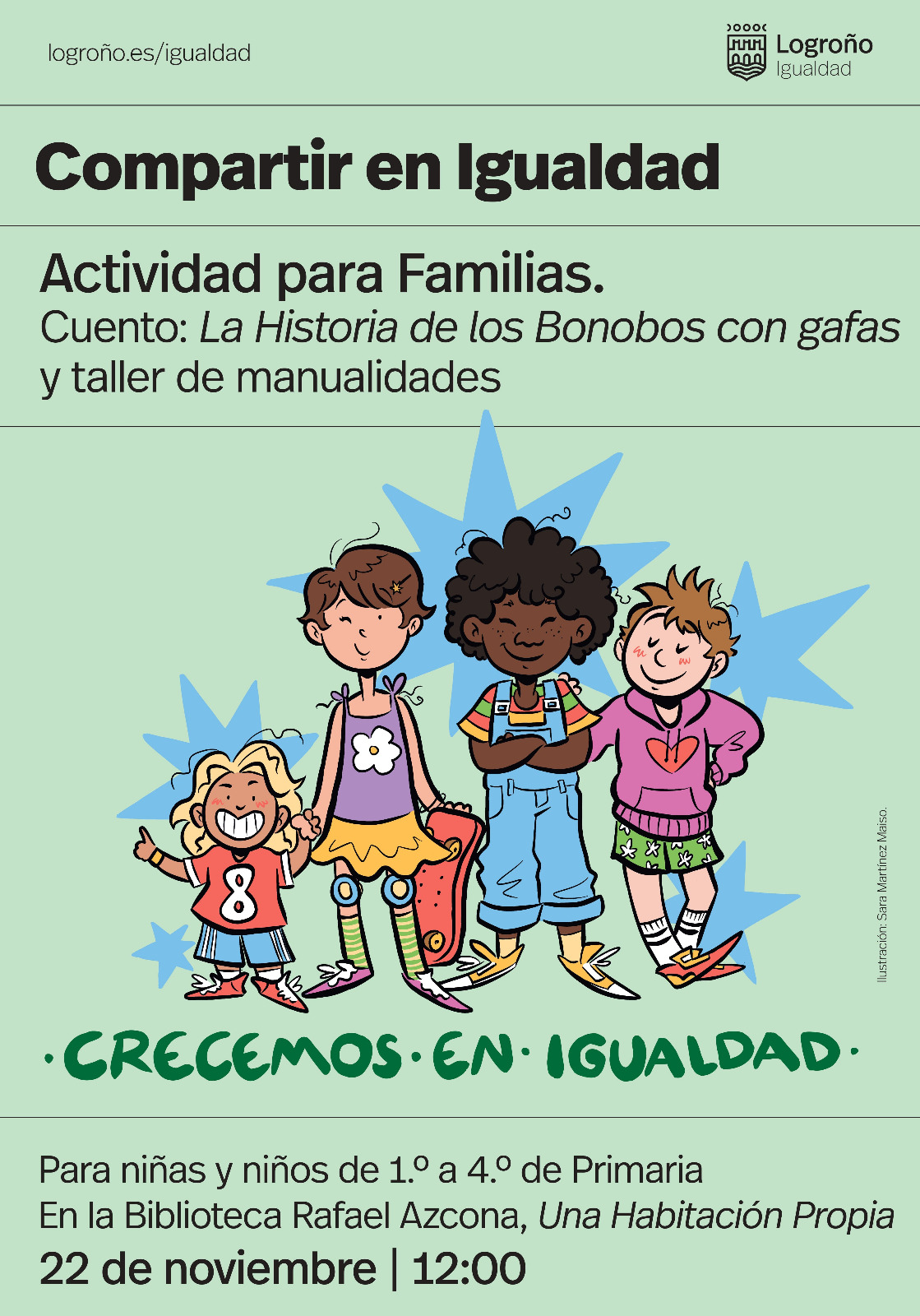 Compartir en Igualdad, actividades para familias